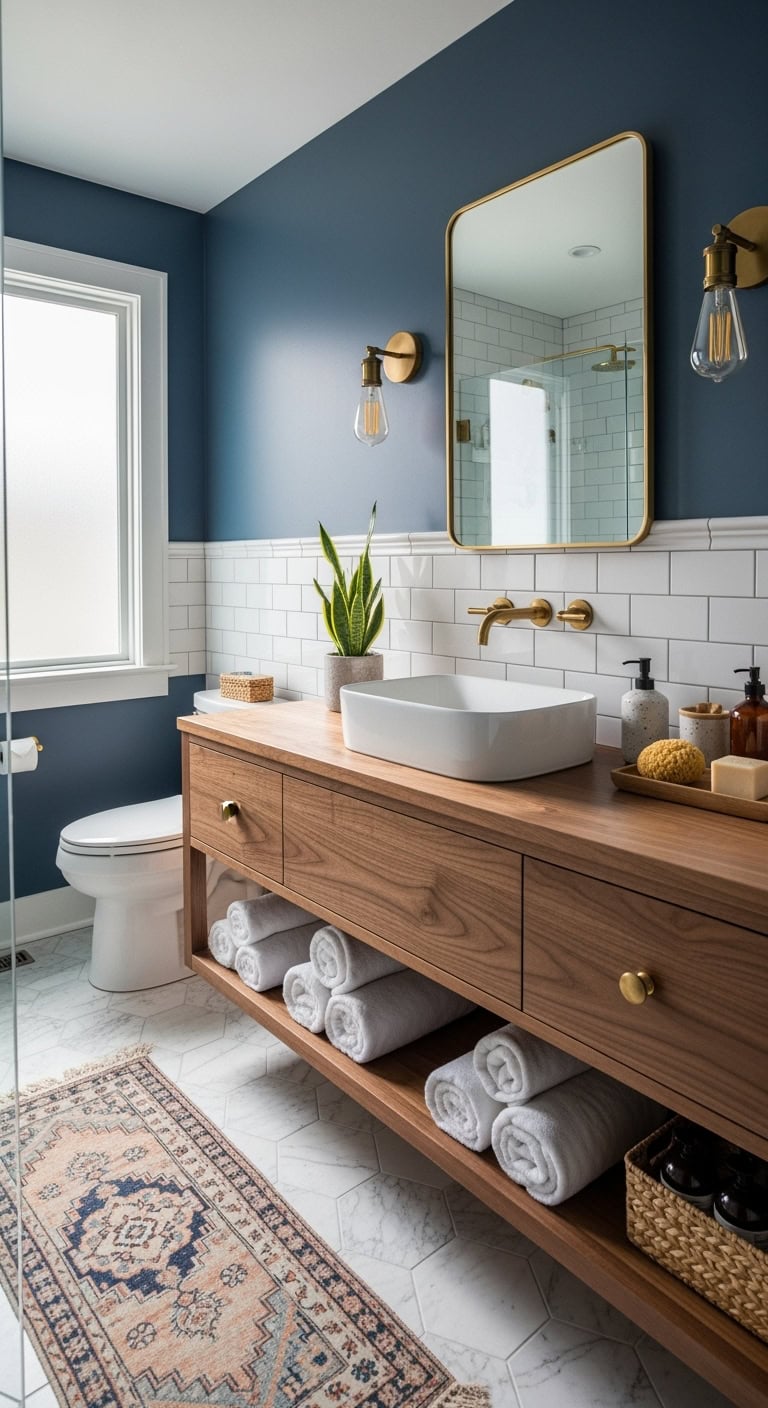 elegant moody cozy bathroom sanctuary