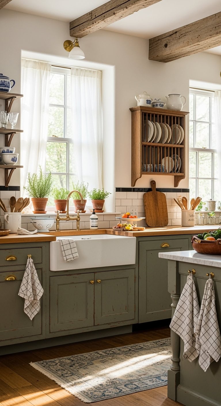 rustic french kitchen charm