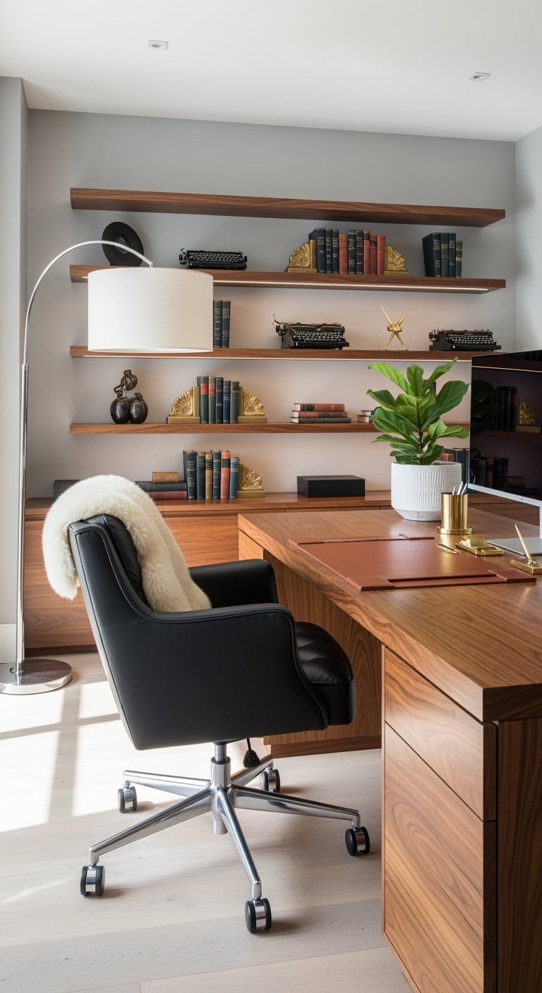 sophisticated executive home office design