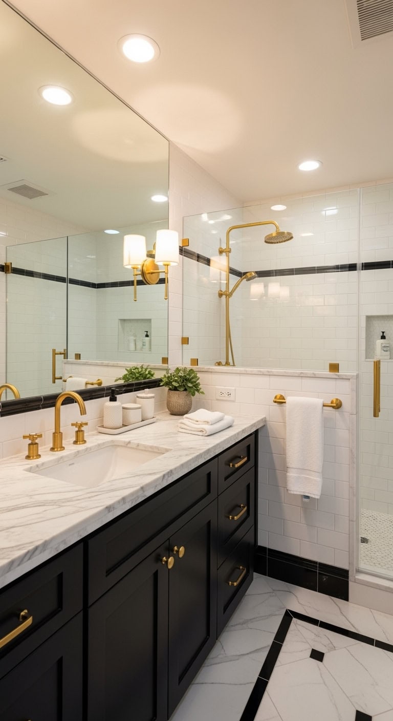 luxurious gold bathroom fixtures upgrade