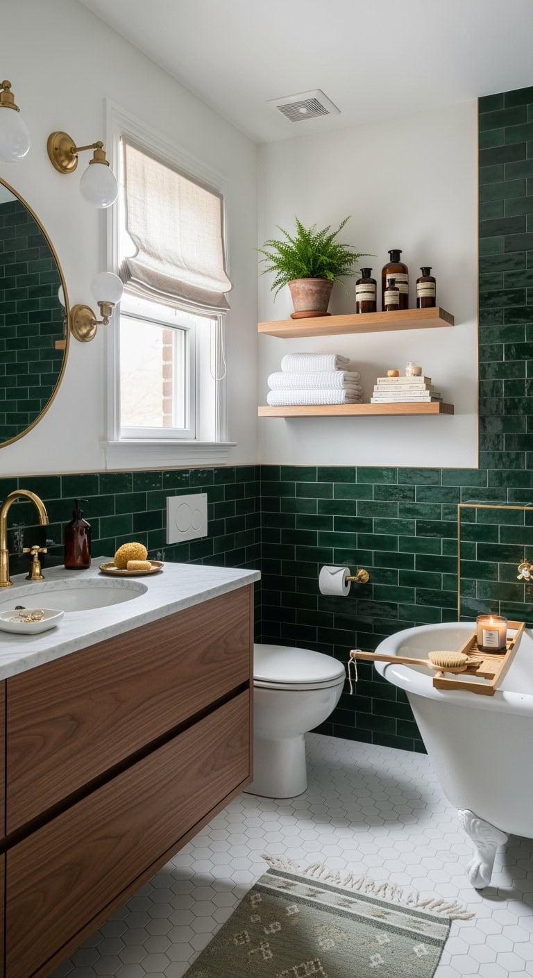 moody sophisticated jewel box bathroom design