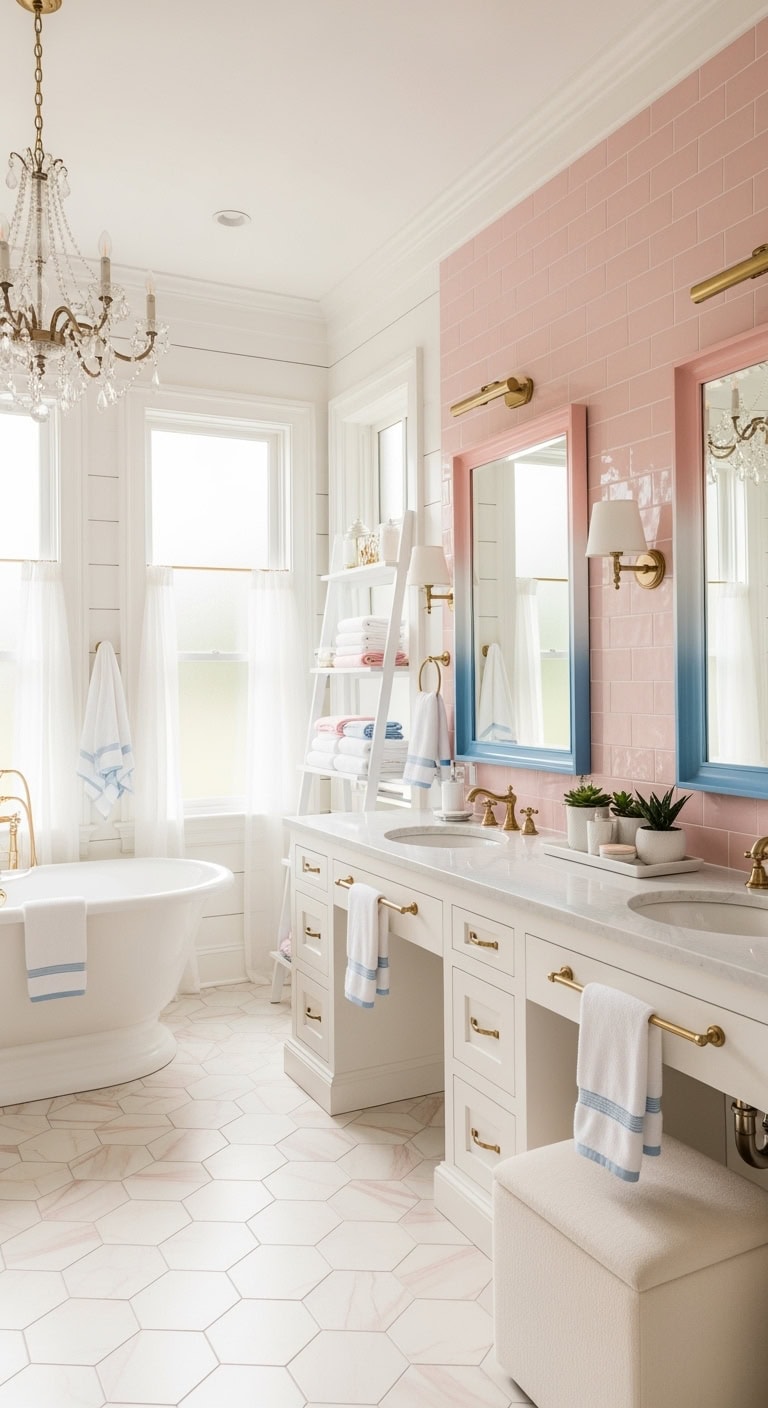 stylish dual tone vanity mirror frames