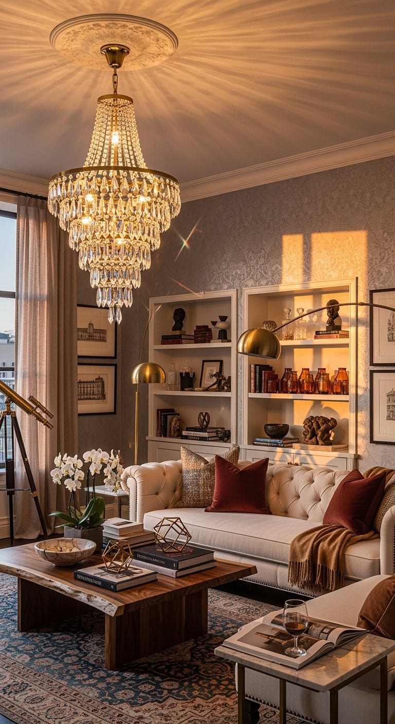 elegant dazzling chandelier for sophisticated spaces