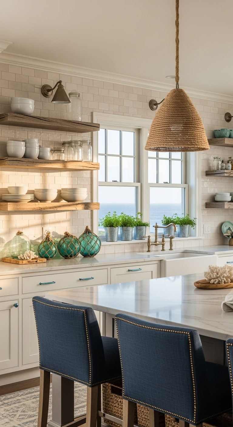 coastal charm kitchen accents