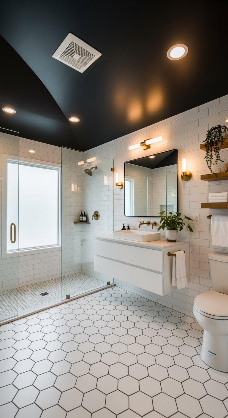 geometric chic bathroom decor inspiration