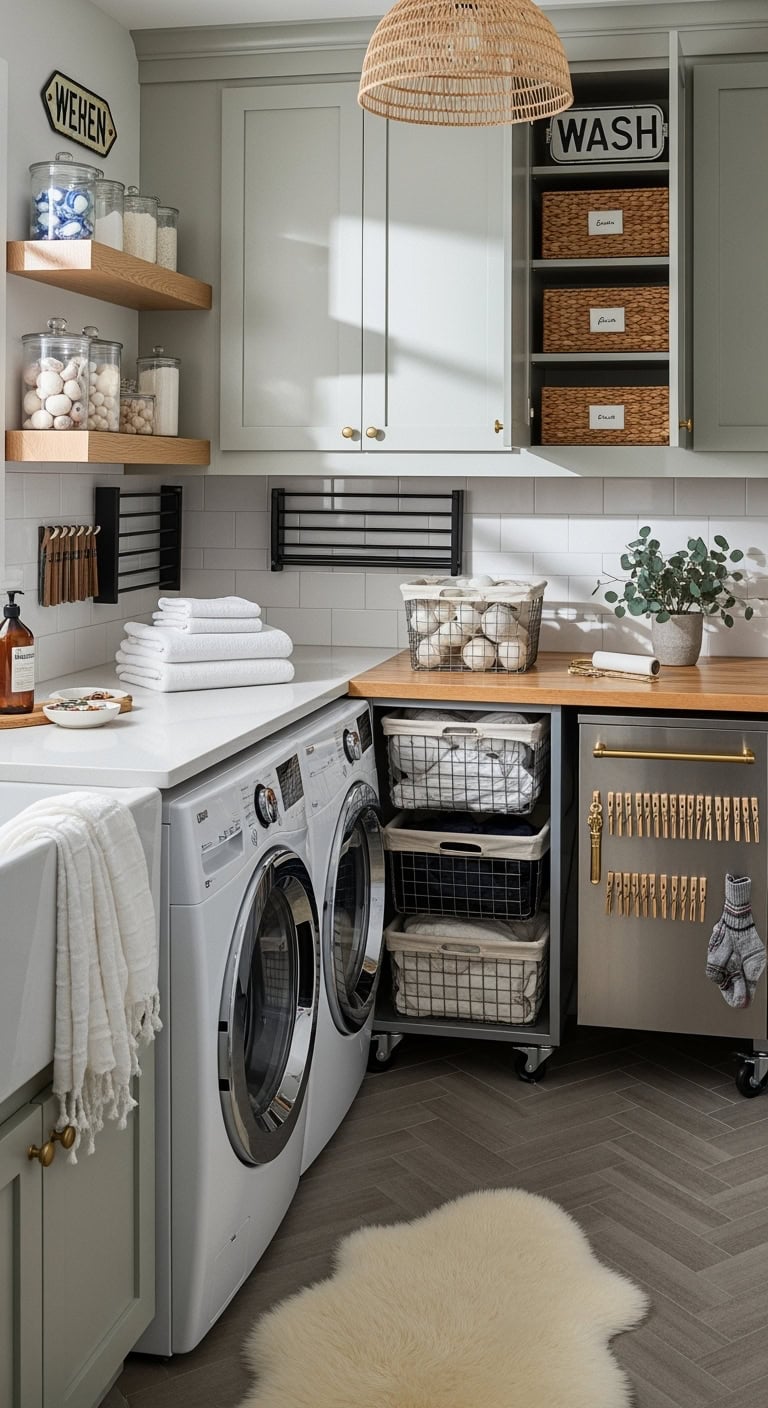 modular mobile laundry organizational solutions