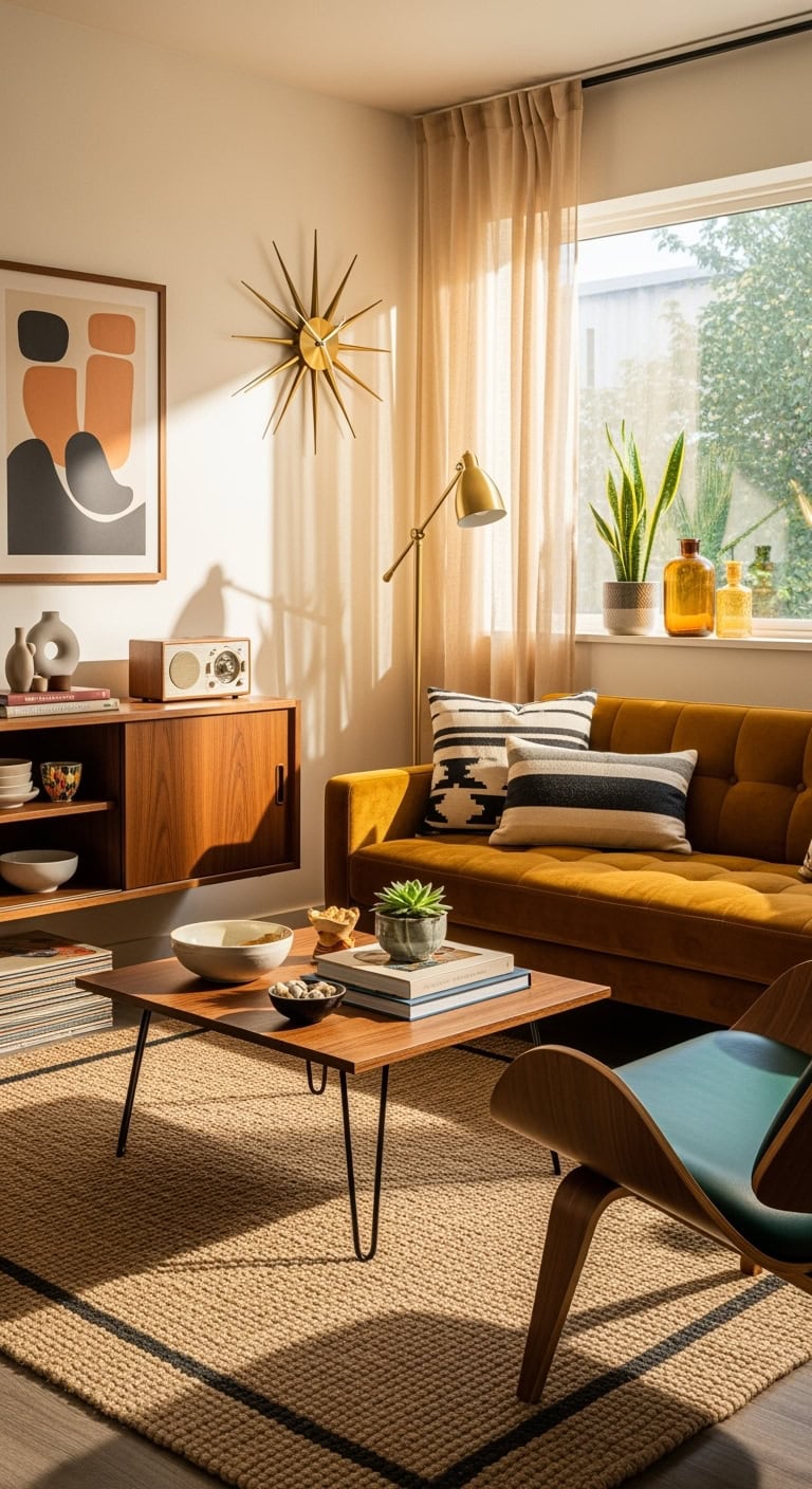 mid century modern compact decor inspiration