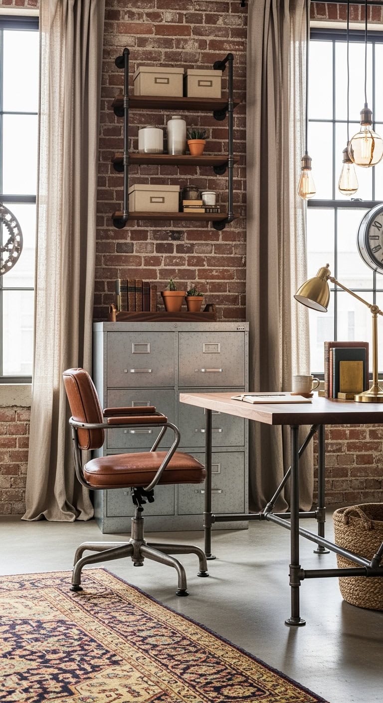 industrial chic workspace inspiration