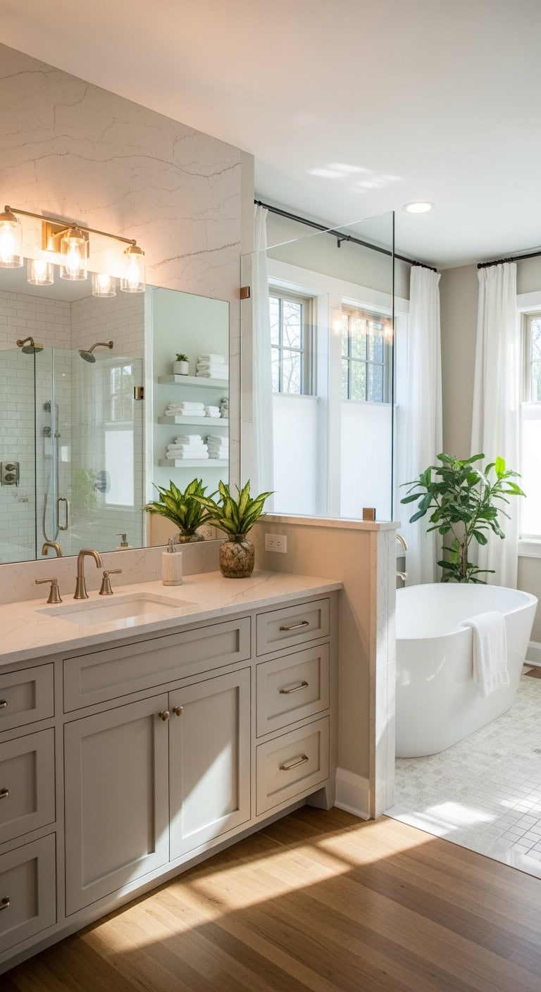 seamless light reflecting waterproof customizable backsplash