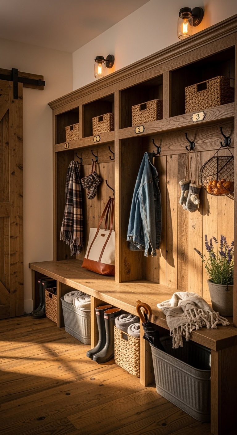 rustic farmhouse charm with vintage accents