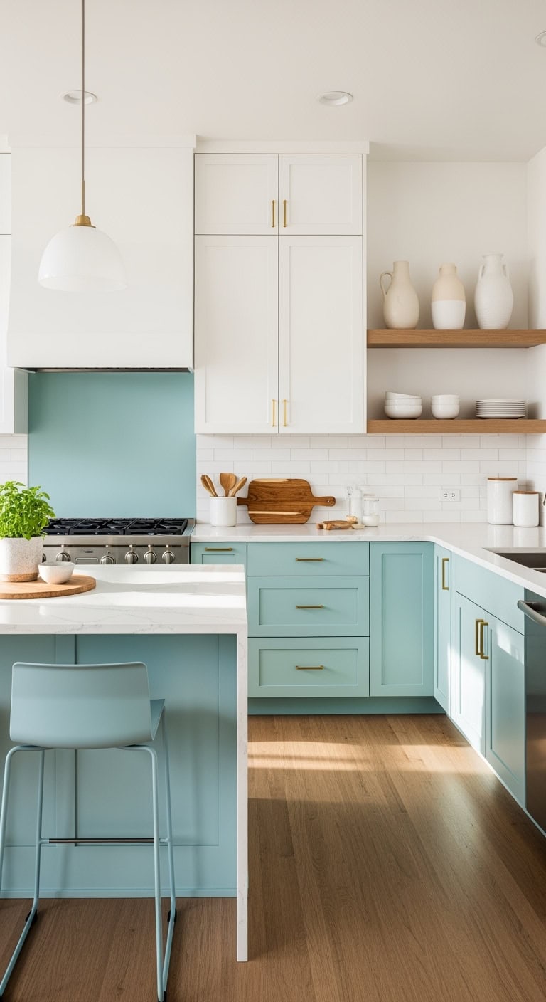 calm clean intentional aqua design