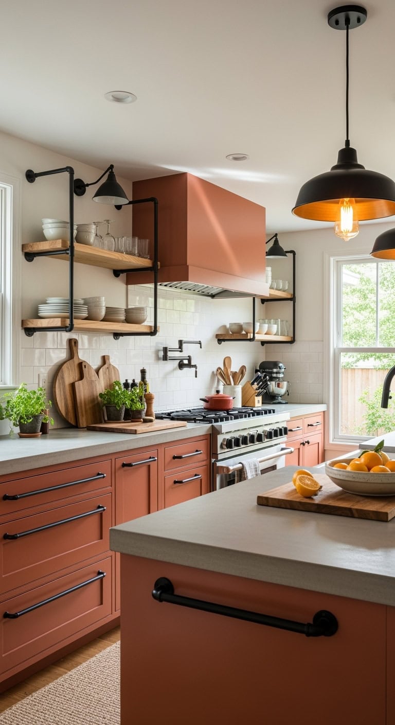 rustic edgy industrial kitchen aesthetic
