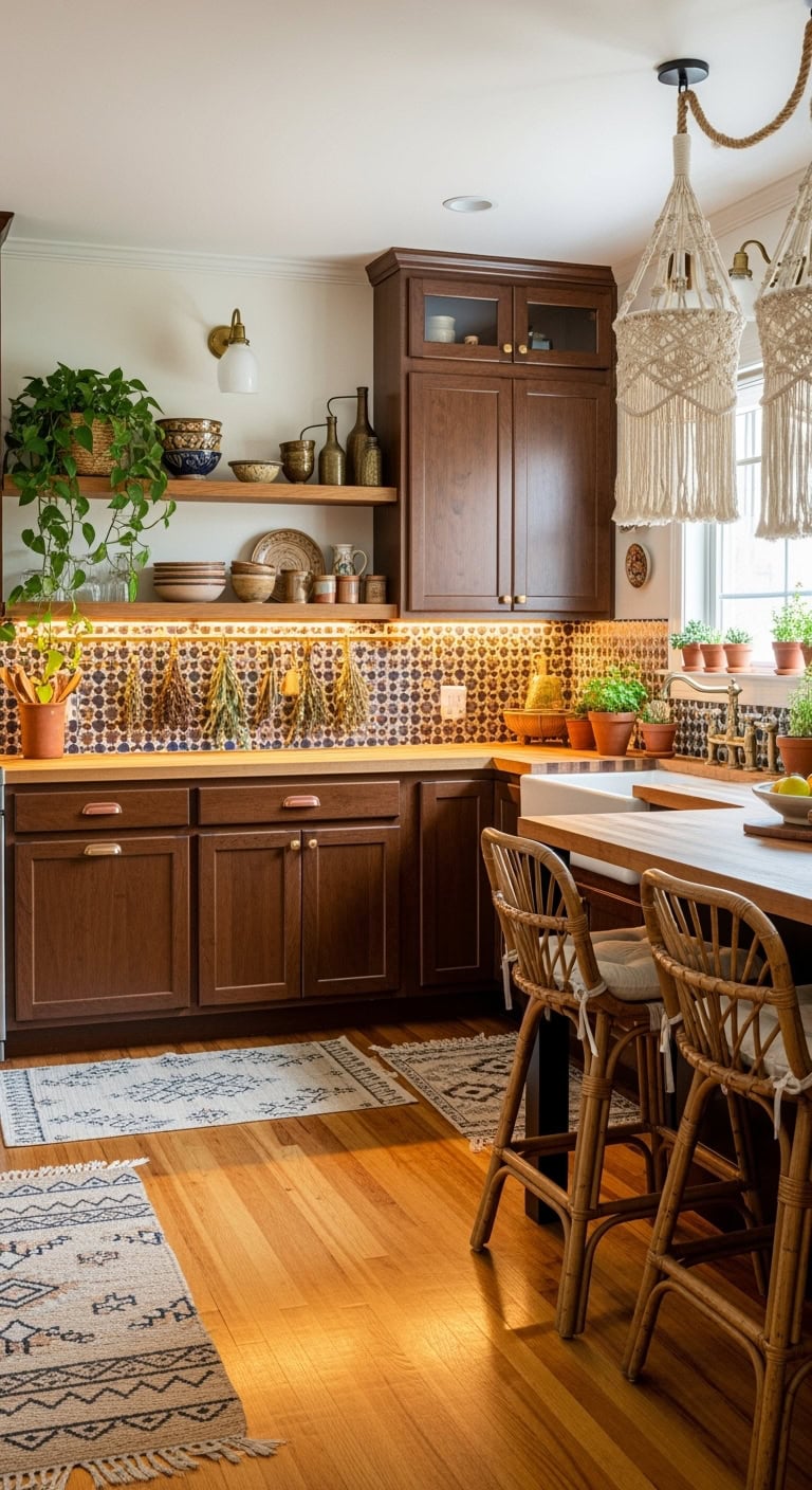 bohemian kitchen elegance achieved
