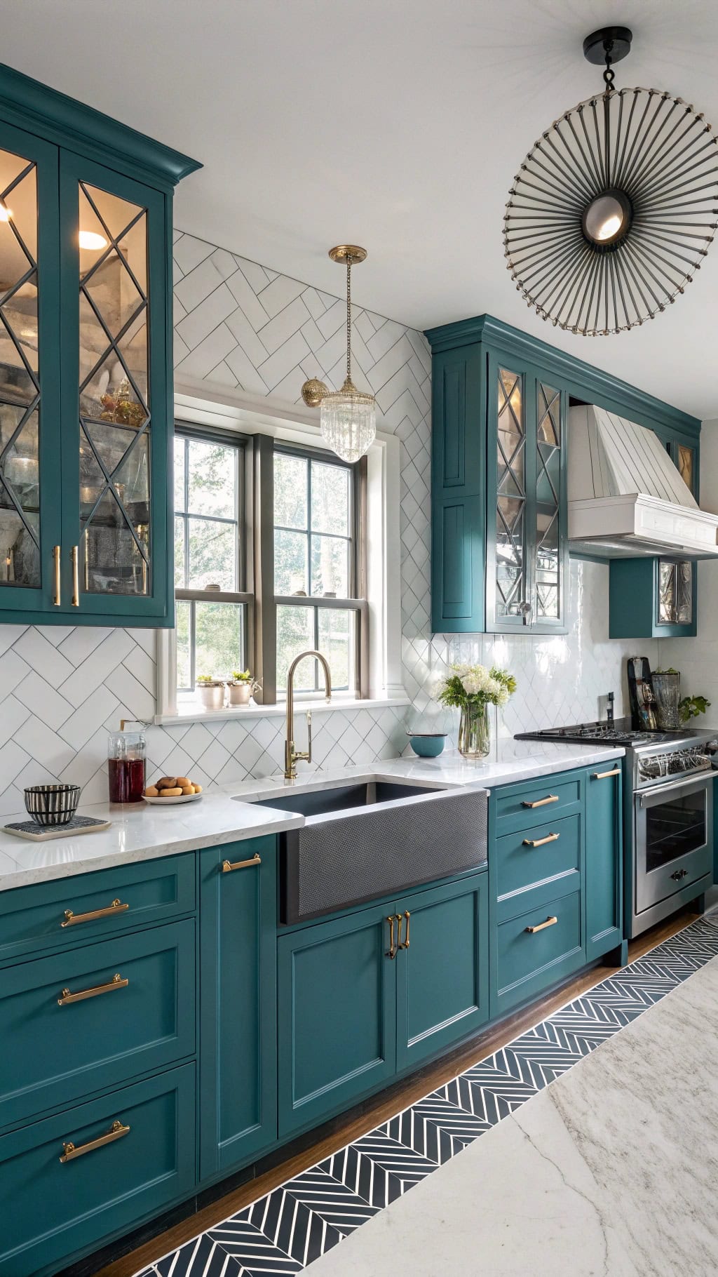 art deco kitchen sophistication