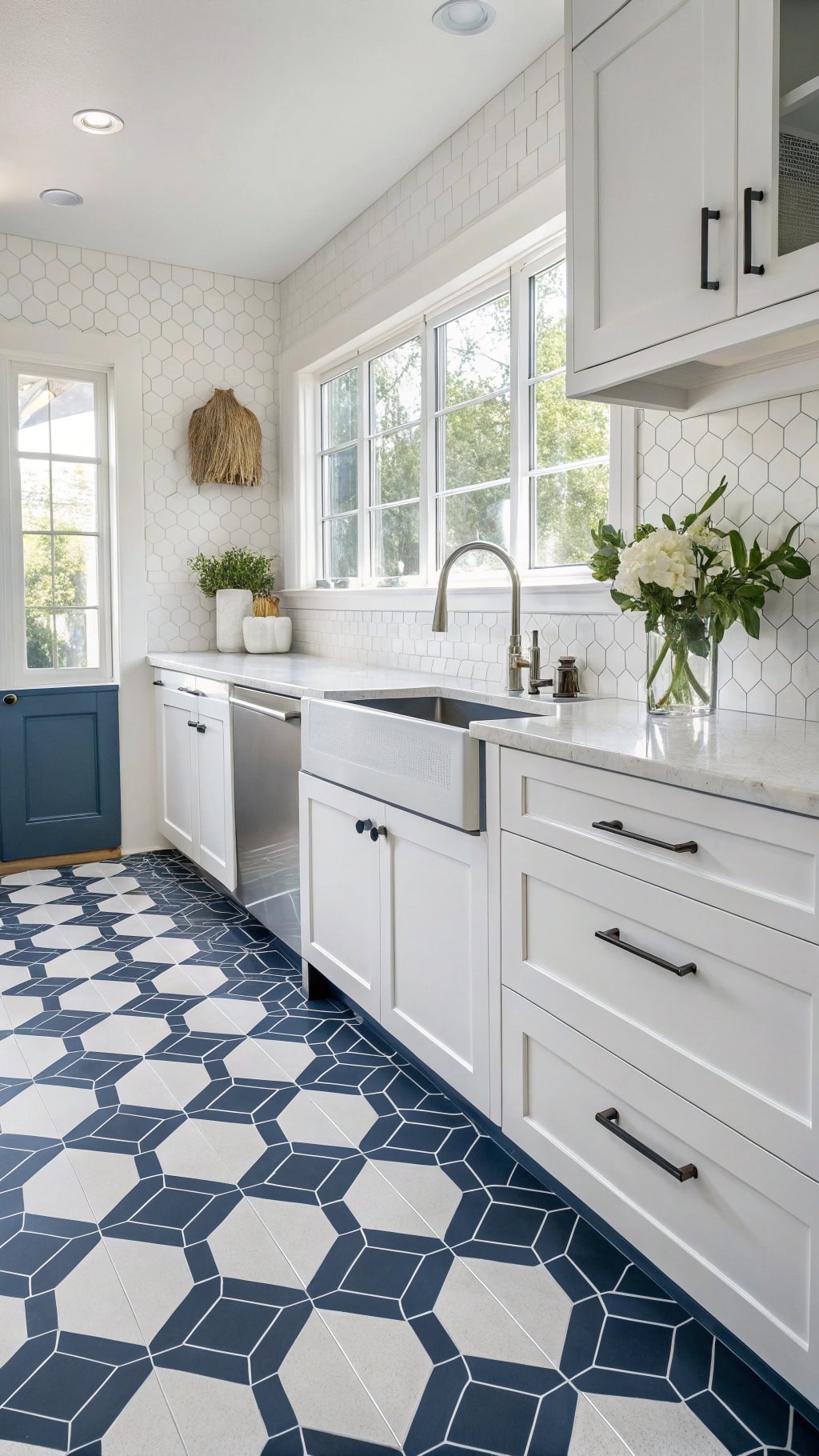geometric hexagon tile trends