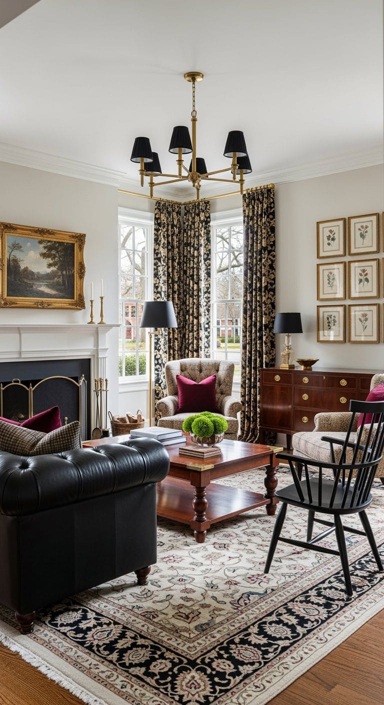 modern colonial black elegance