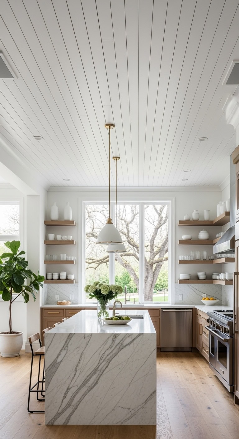 bright breezy coastal kitchen aesthetic