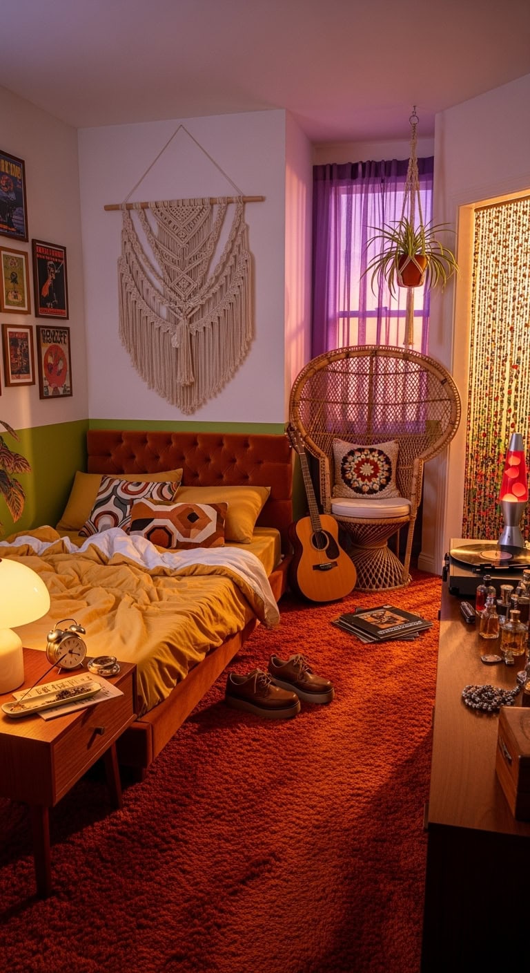 retro groovy psychedelic colorful