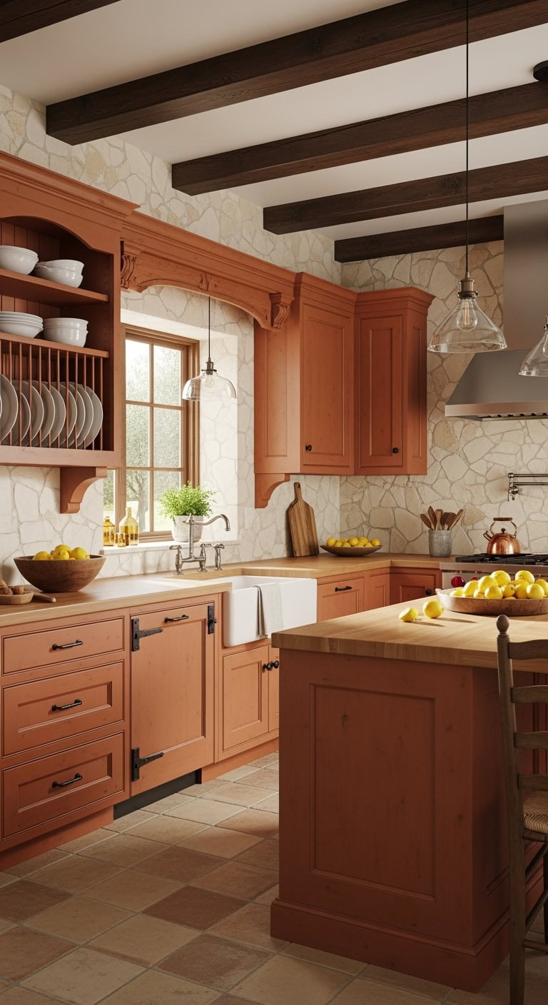 rustic charming traditional italian kitchen