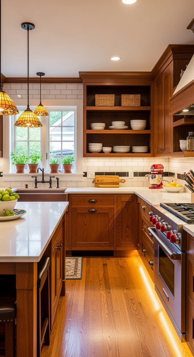 cozy craftsman kitchen aesthetics