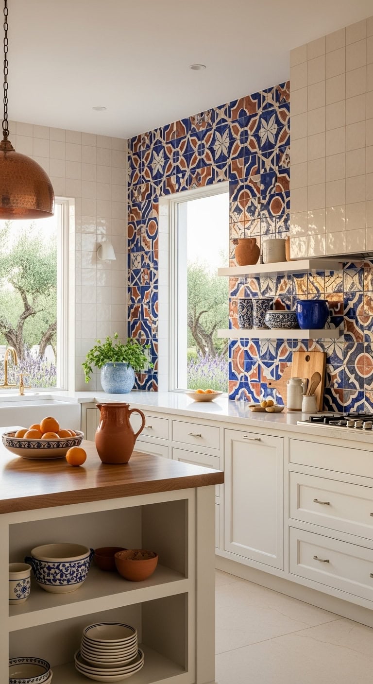 contemporary spanish tile murals