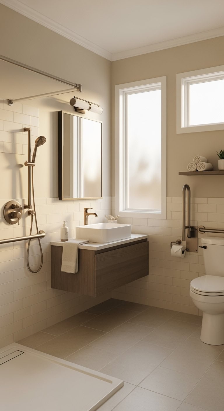 multitasking shower attachments in warm hues