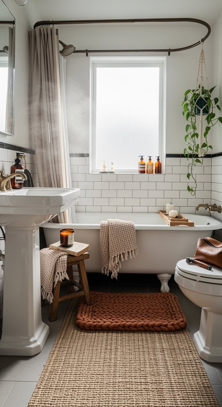 cozy luxurious versatile bathroom mats