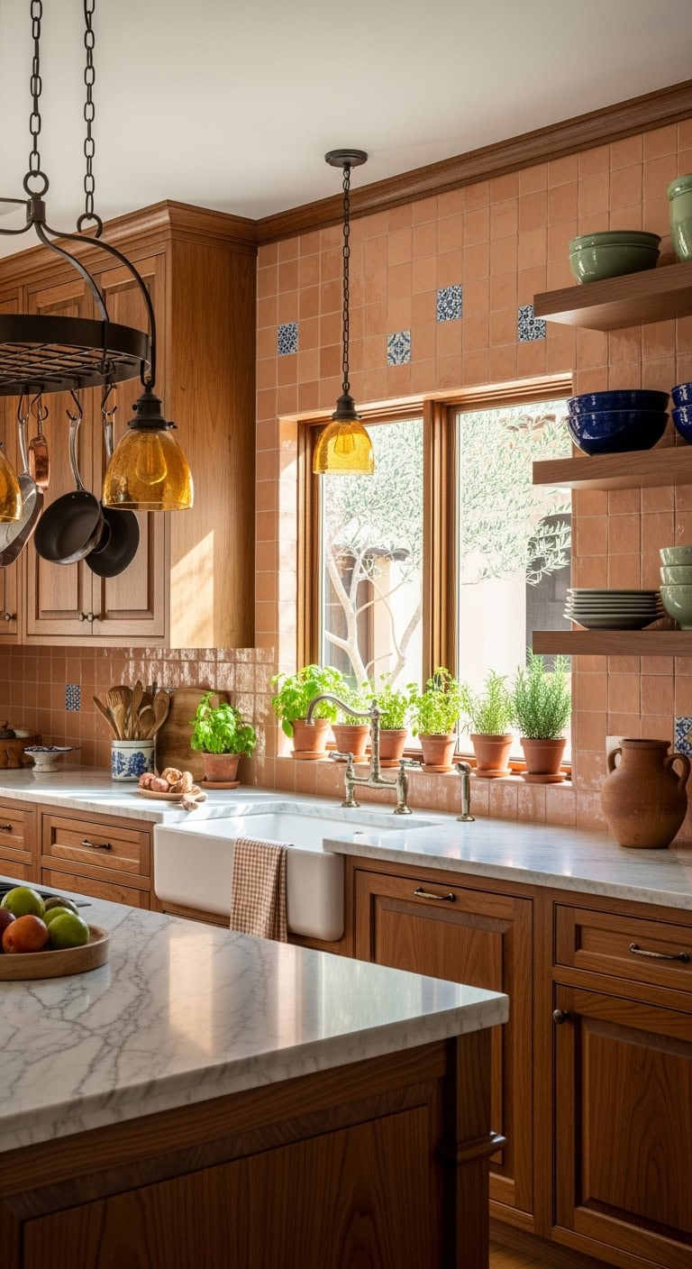 cozy rustic mediterranean kitchen retreat
