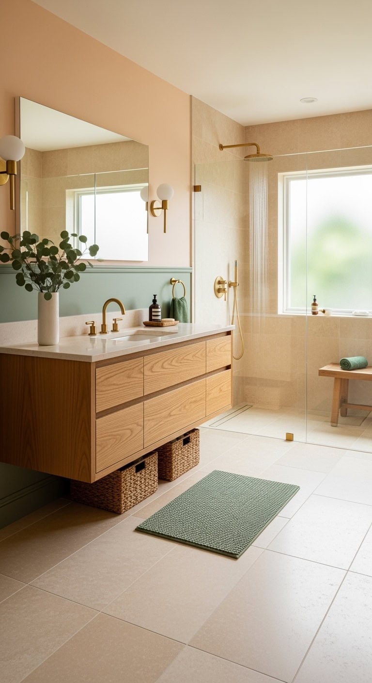 soft apricot eucalyptus retreat