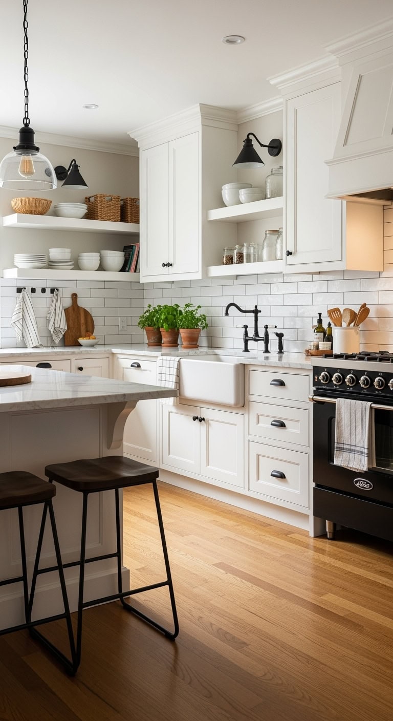 farmhouse kitchen with sophistication