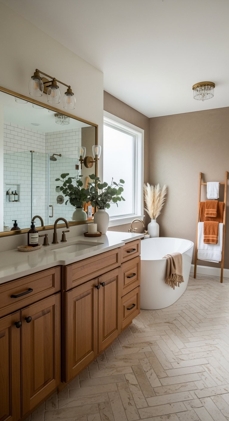 cozy textured bathroom walls transformed