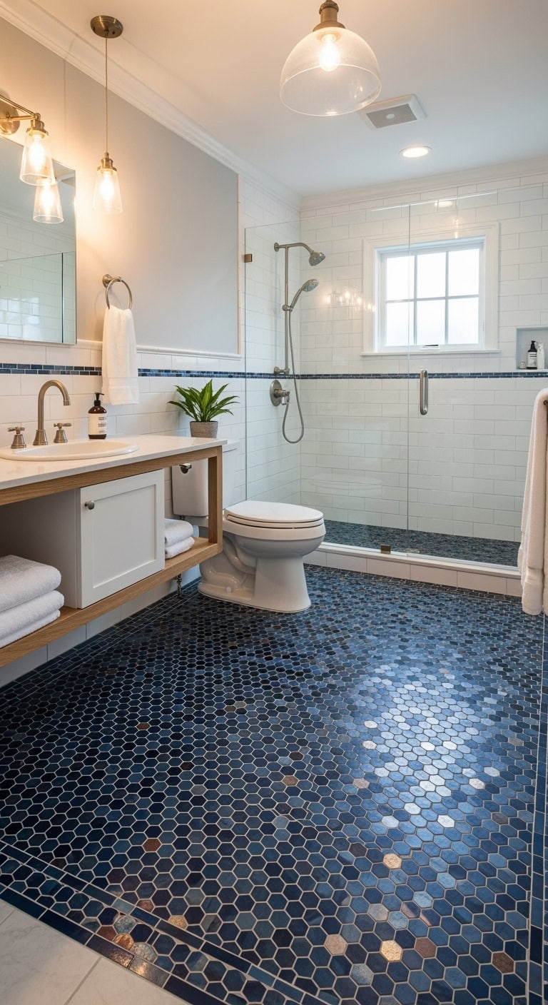 captivating midnight blue mosaic masterpiece