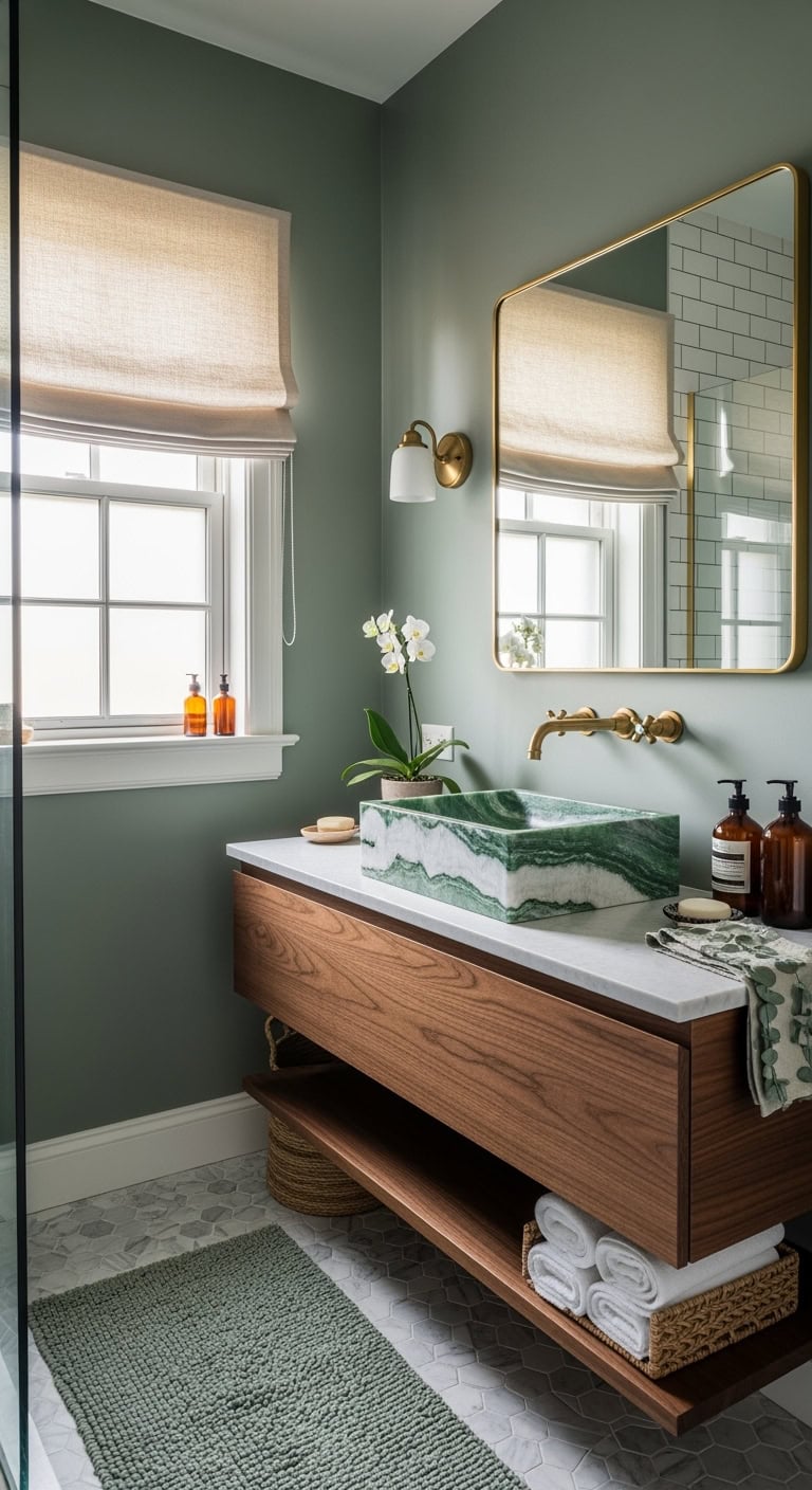 serene spa inspired bathroom oasis