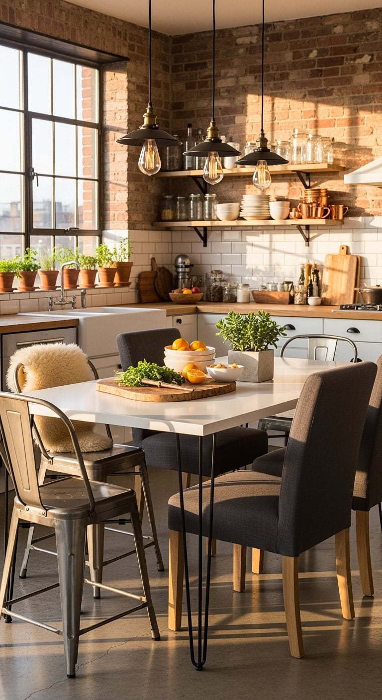 industrial elegance with warmth