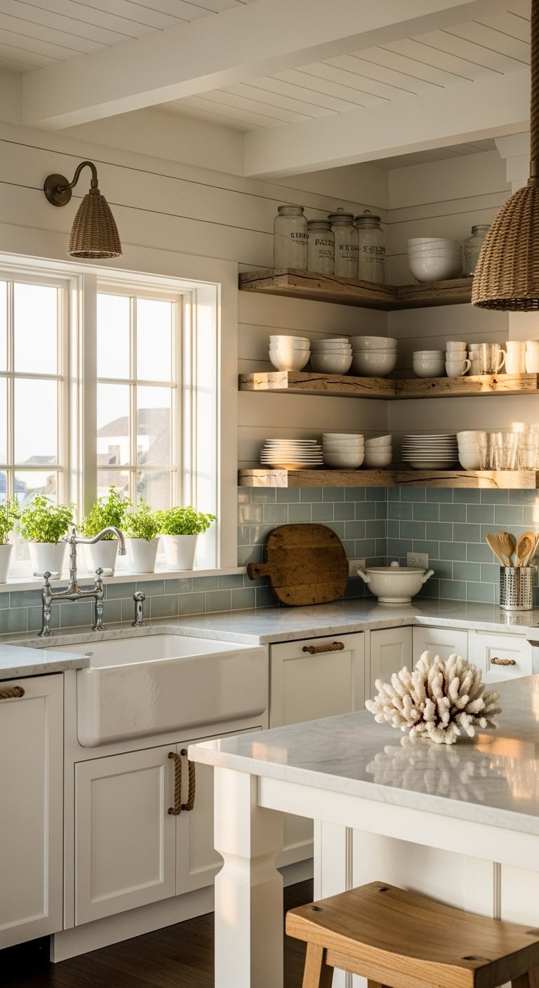coastal kitchen beach vibes