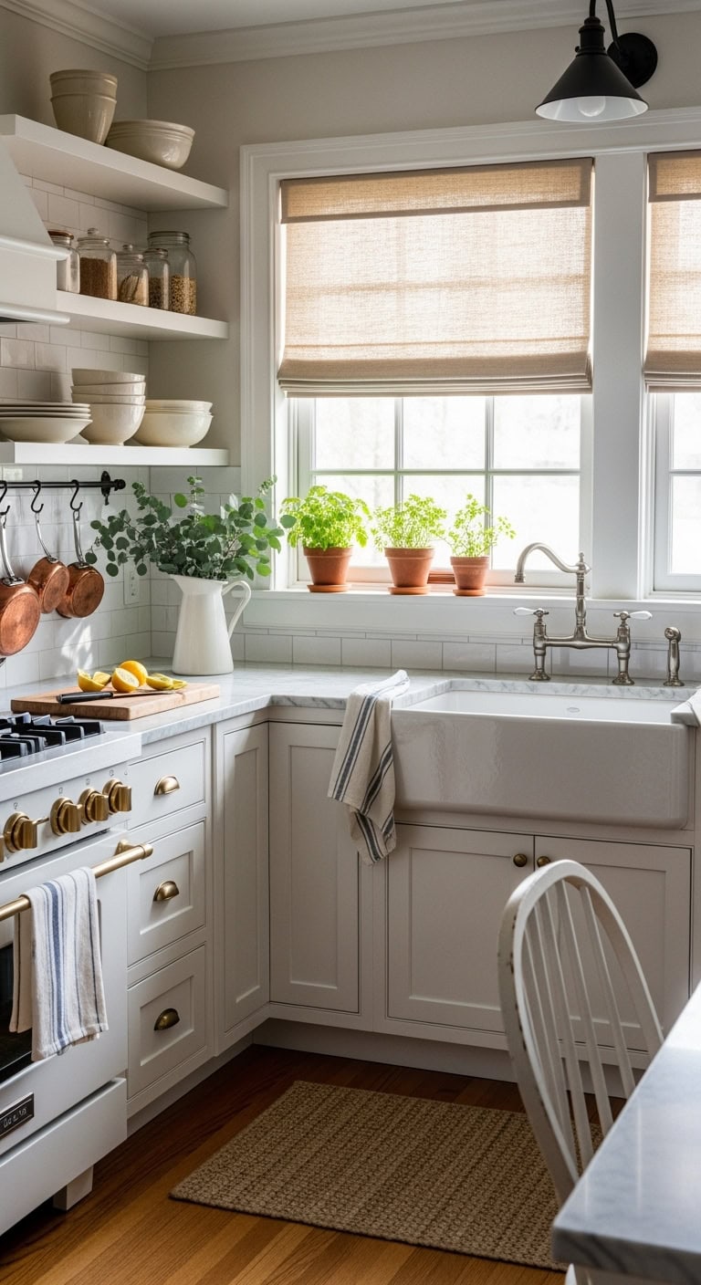 soft filtered textured cottage inspired luxurious linen shades