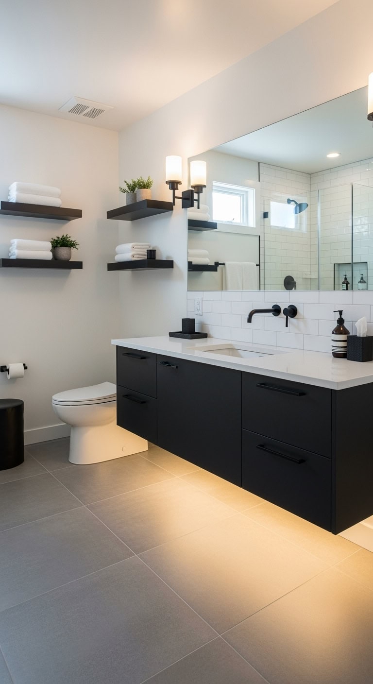 sleek modern minimalist gravity defying