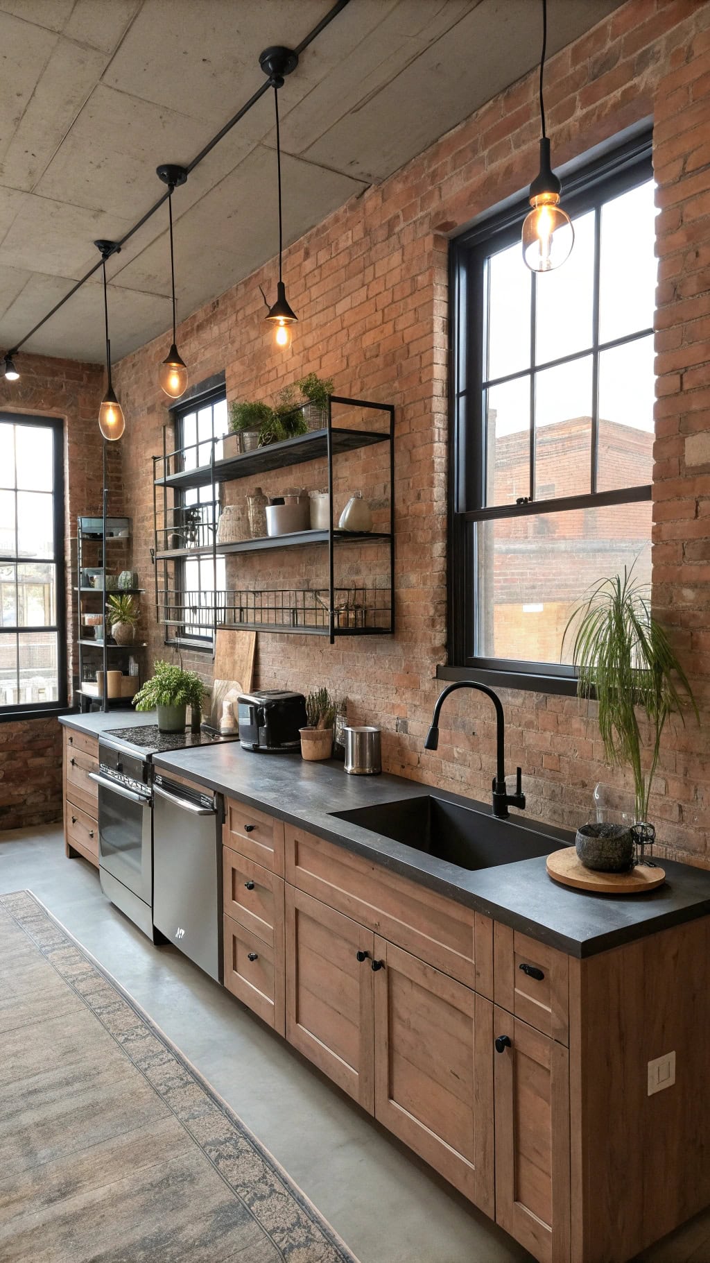 industrial chic with dusty rose