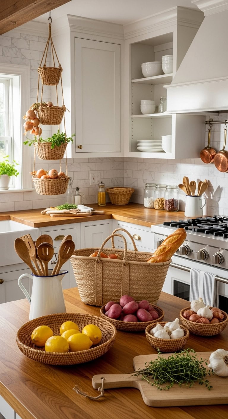 embracing natural textured fresh produce storage