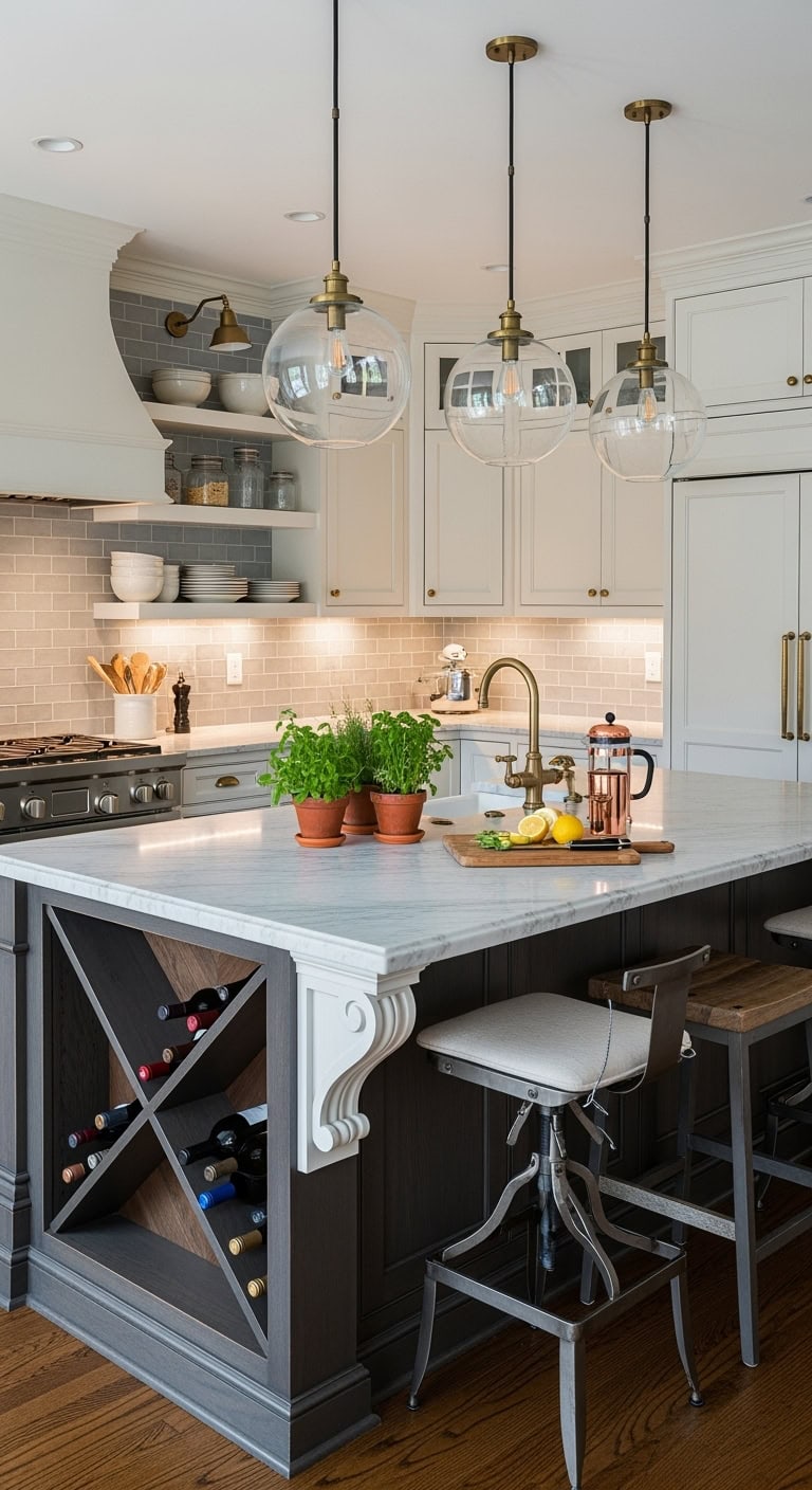 focal point kitchen island centerpiece