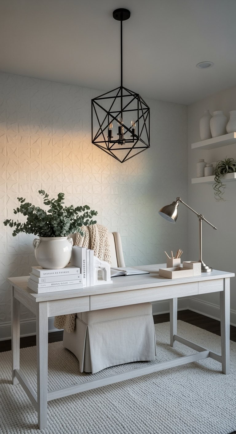 textured white wallpaper s transformative workspace