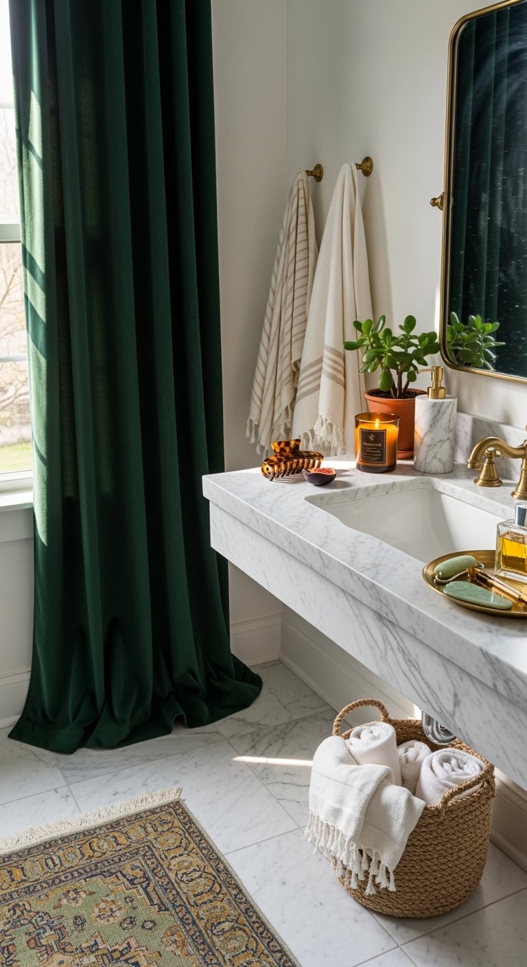 luxurious glamorous bathroom suite aesthetic