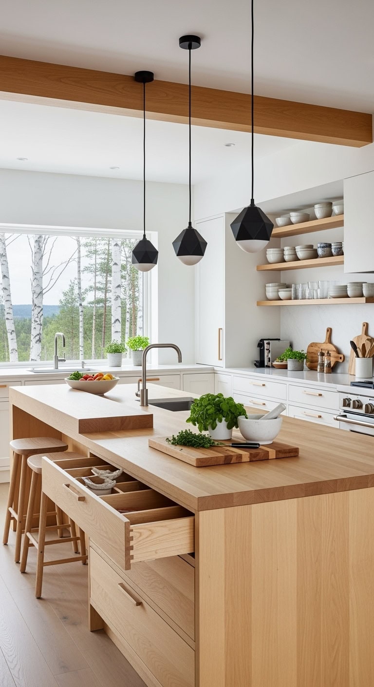 functional organized versatile kitchen island