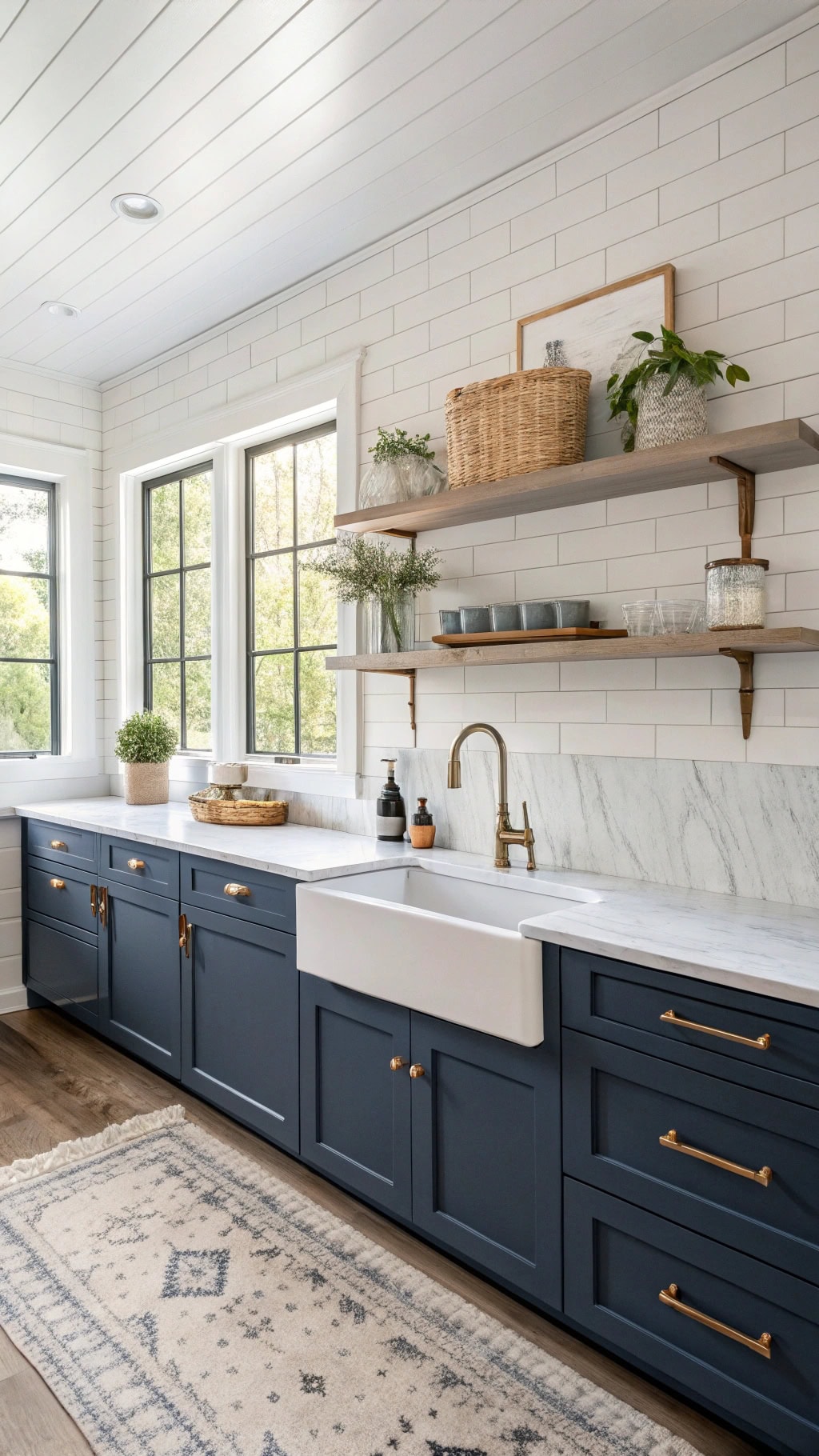 scandinavian blue kitchen serenity