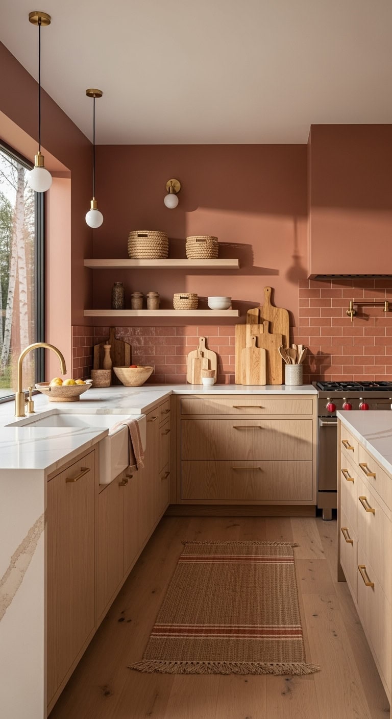 muted terracotta nordic warmth