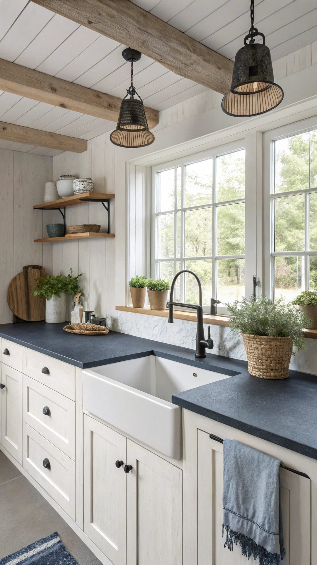 cozy scandinavian blue elegance