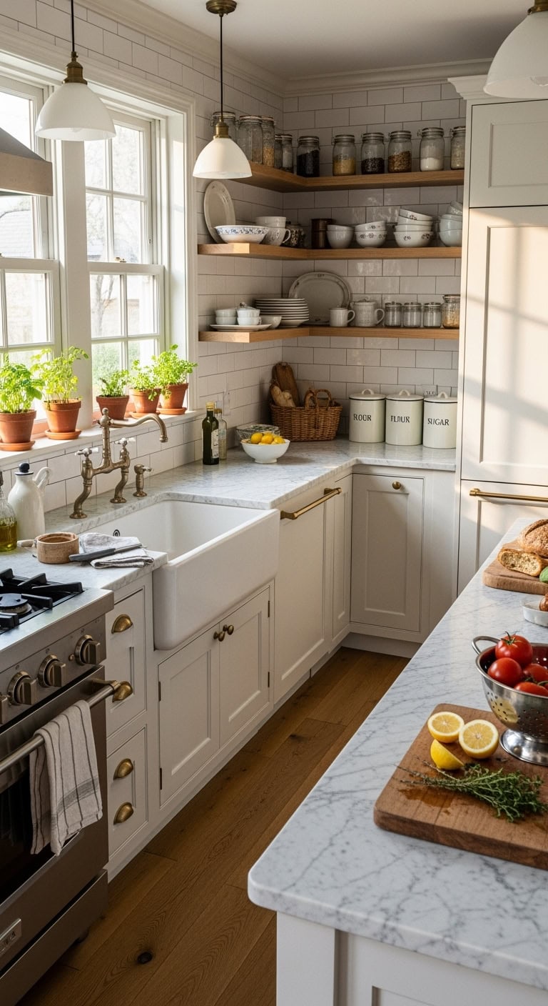 farmhouse kitchen centerpiece commands attention