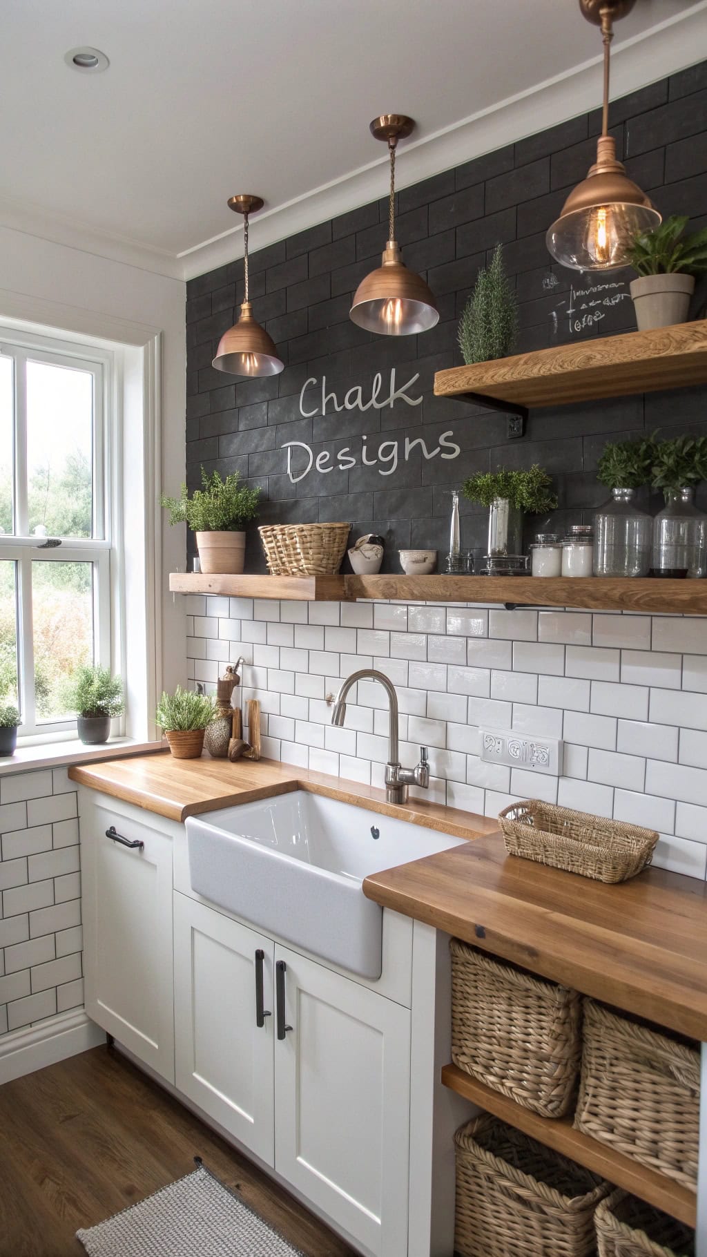 charcoal chalkboard wall design