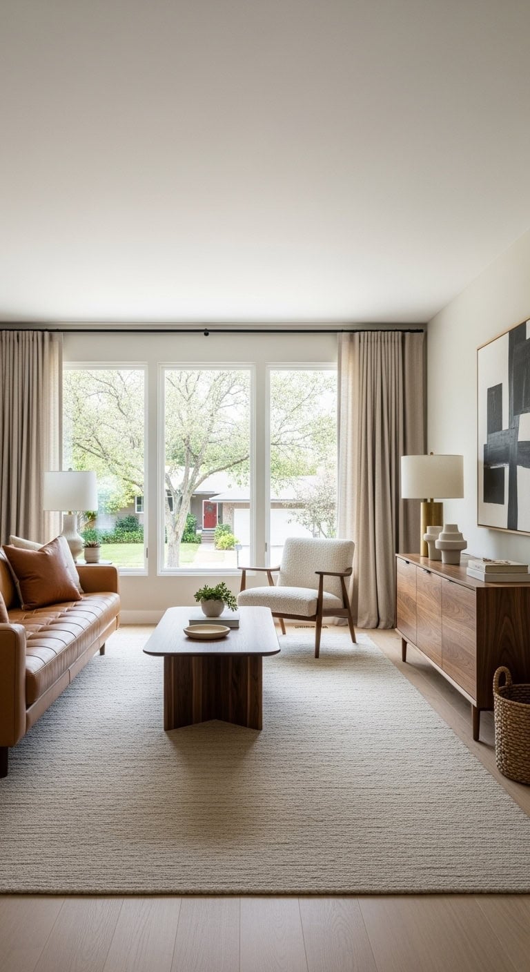 mid century warm walnut sanctuary