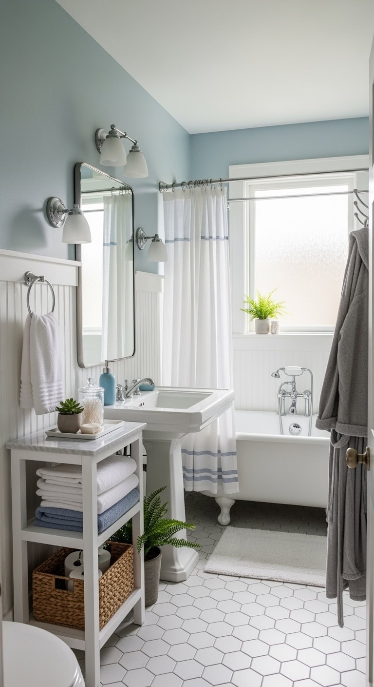 coordinated satisfying cohesive bathroom aesthetic